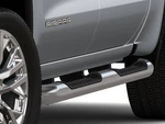 New Oem Gmc Sierra Silverado 19-26 Running Boards 4IN Chrome Reg Cab 84011362. Fixed Price $549.95.