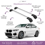 Fits Bmw X4 2014-2018 With Factory Rails 2PCS Roof Rack Cross Bars 165 Lbs. Fixed Price $129.90.