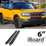 Aps Flat Running Board Black 6" Fit Ford Bronco Sport Suv 4-DOOR 21-26. Fixed Price $219.99.