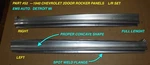 1940 Chevrolet Rocker Panels. #52PR. Left / Right Set. Door Cars Ems Auto. Fixed Price $305.00.