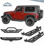 Hooke Road Front Rear Bumper Running Boards For 2007-2018 Jeep Wrangler Jk 2DR. Fixed Price $539.23.