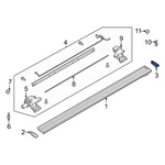 Ford F-150 2021-2024 ML3Z16A455B Rear Running Board End Cap. Fixed Price $104.12.