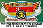 Mickey Thompson Nitro Coupe Challenge - Vintage Original Vinyl Decal Sticker. Fixed Price $9.45.