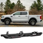 Vijay Black Steel Side Step Nerf Bars Fits 2019-2025 Ford Ranger Super Crew Cab. Fixed Price $279.00.