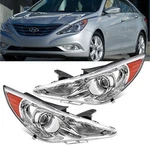 For 2011-2014 Hyundai Sonata Pair Chrome Housing Amber Corner Projector 2PCS. Fixed Price $105.99.
