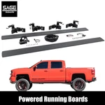 Power Running Boards For 14-18 Silverado And Sierra Crew Cab. Fixed Price $1299.95.
