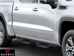 Aps Black Nerf Bar Steps For 19-26 Chevy Silverado Gmc Sierra Crew Cab. Fixed Price $378.00.