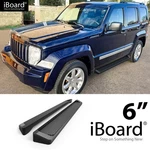Running Board Side Bar 6IN Aluminum Black Fit Jeep Liberty 08-13. Fixed Price $219.95.