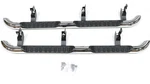 New Oem Gm 4" Round Chrome Step Bars 22805434 Silverado Sierra Double Cab 14-18. Fixed Price $498.85.