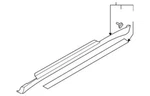 Genuine Infiniti Rocker Molding 76851-AM868. Fixed Price $243.80.