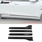 Fits 20-24 Tesla Model Ikon V3 Style Gloss Black Side Skirts Diffuser Lip Abs. Fixed Price $116.99.