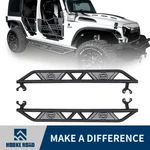 Hooke Road Rock Slider Nerf Bar Running Board For 07-18 Jeep Wrangler Jk 4-DOOR. Fixed Price $249.89.
