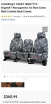 Coverking Custom Fit Seat Cover, For 2010 Dadge Ram: Row, Neosupreme. Fixed Price $100.00.