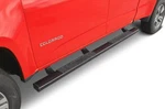 For Chevy Colorado 15-26 Tyger 4" Riser Cab Length Black Triangular Step Bars. Fixed Price $196.00.
