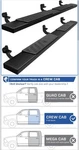 Tyger 6" Riser Running Boards For 09-18 Ram Crew Cab. Fixed Price $189.99.