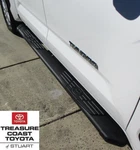 New Oem Toyota Tundra Crew Max 2022 Black Aluminum Oval Running Boards No Bolts. Fixed Price $814.99.