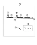 Genuine Mopar Step Nerf Bar Kit 68193124AA. Fixed Price $6.92.