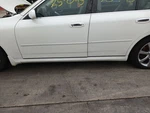 05-06 Infiniti G35 Sedan Drivers Side Skirt WHITE/QX1 Oem 76851-AC717. Fixed Price $144.99.
