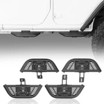 4PCS Side Hoop Steps Bolt-on Running Boards For 2007-2018 Jeep Wrangler Jk 4DR. Fixed Price $109.55.