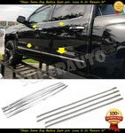 Fits 14-18 Silverado+sierra 1500+25+3500 Crew Window Sill+body Side Molding Set. Fixed Price $99.99.