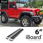 Running Board Style Side Step 6IN Aluminum Silver Fit Jeep Wrangler Jk 2DR 07-18. Fixed Price $240.95.