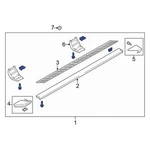Oem 2015-23 Ford F150 Crew Cab Lh Chrome Running Board Step Rail FL3Z-16451-EC. Fixed Price $700.00.