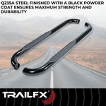 Trail Fx A0042B 3" Round Bent Black Steel Step Bar 2015-2025 Ford F-150. Fixed Price $239.41.