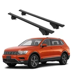 Erkul Roof Rack Cross Bars For Vw Tiguan 2018-2024 Raised Rails Black. Fixed Price $130.00.
