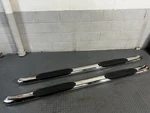 2015-18 Ford F-150 Supercrew Cab Stainless Oval Bent Side Bar Running Boards Set. Fixed Price $132.99.