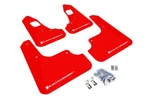 Rally Armor (MF10-UR-RD/WH) Urethane Mud Flaps Evo X, Red With White Logo. Fixed Price $154.00.